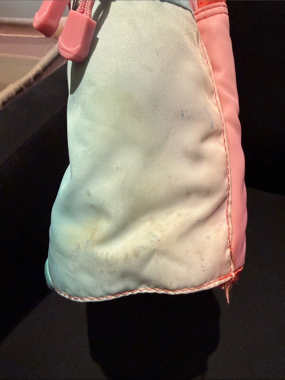 STATE Colorblock Sunset Quilted Backpack - Pink, Orange, Lavender, Aqua